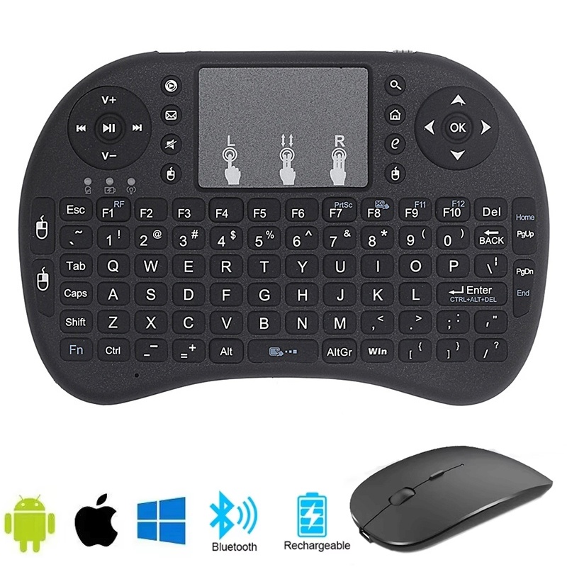 Wireless Keyboard Mini - Mini teclado bluetooth portátil em inglês,
