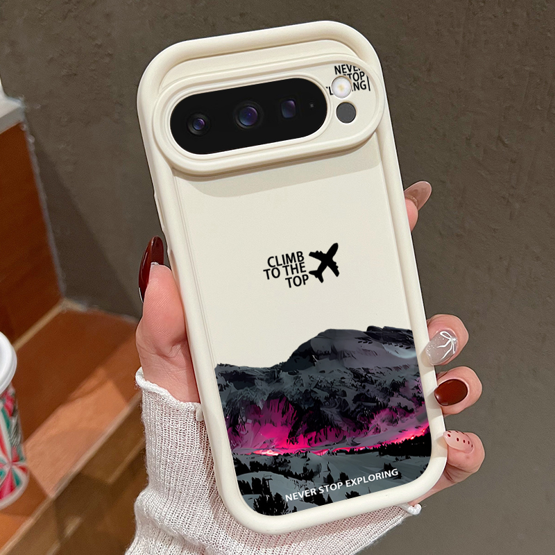 Google Pixel 8A - Capa padrão de montanha nevada para