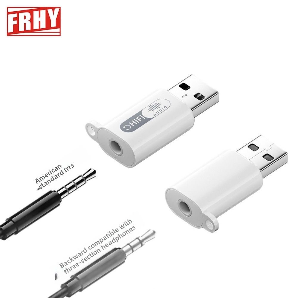 Usb Sound Card External - Adaptador de áudio 2 em 1