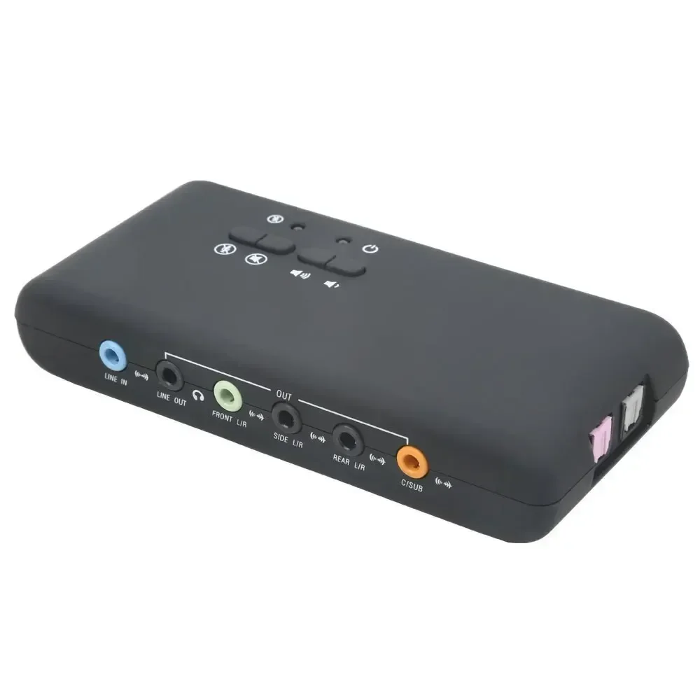 Usb Sound Card External - Placa de Som USB Profissional com