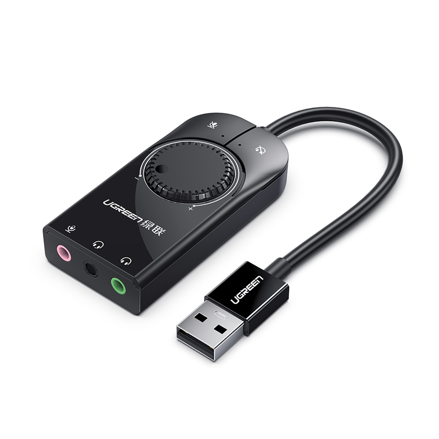 Usb Sound Card External - Placa de som USB UGREEN Placa