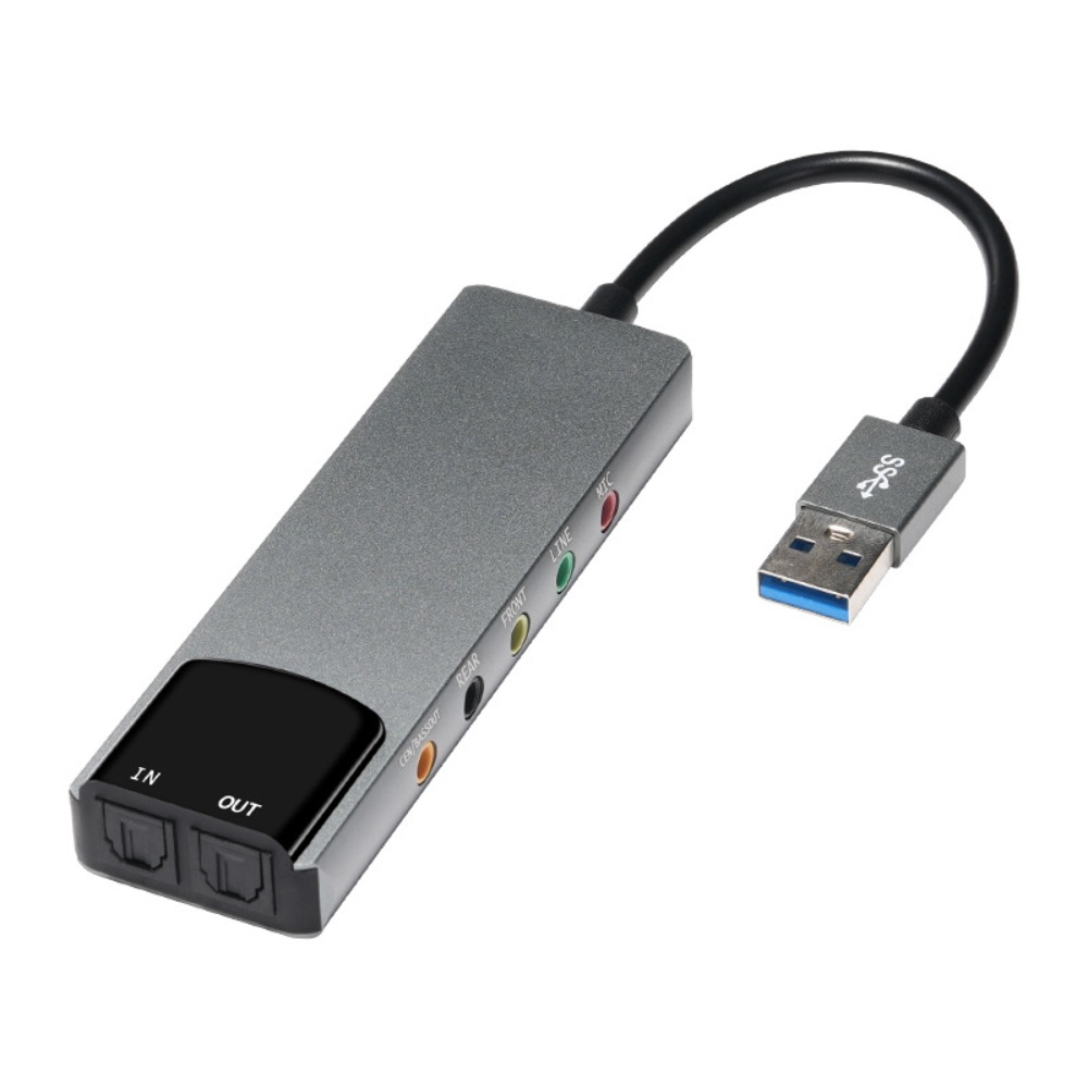 Nova Placa de Som USB 7.1 5.1  - Usb Sound Card External avaliação e preço