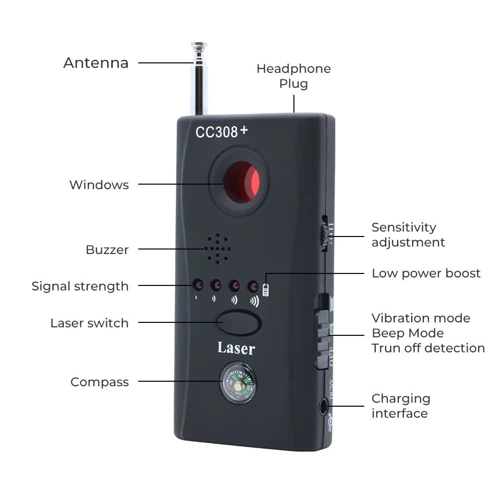 Cc308 portátil detector de câm - Electronics Gadgets Sale avaliação e preço