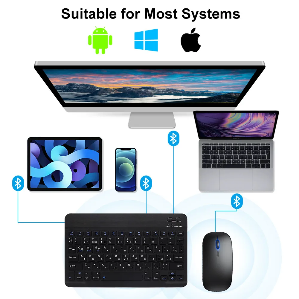 Novo 2025 bluetooth teclado se - Wireless Keyboard Mini avaliação e preço