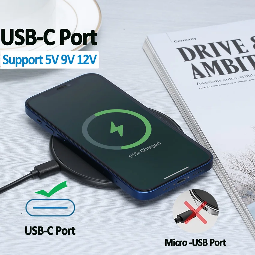 Base de carregador de telefone - Wireless Phone Charger Pad avaliação e preço