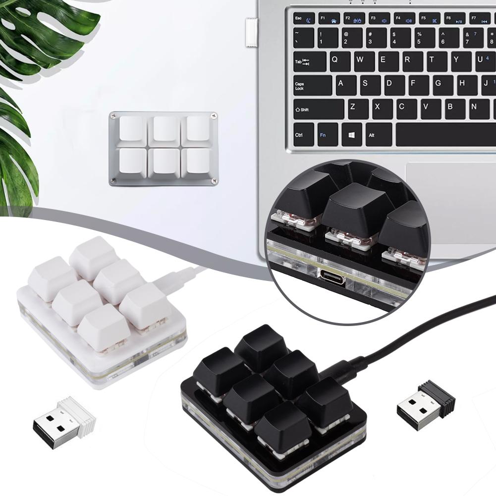 Mini teclado de 6 teclas bluet - Wireless Keyboard Mini avaliação e preço