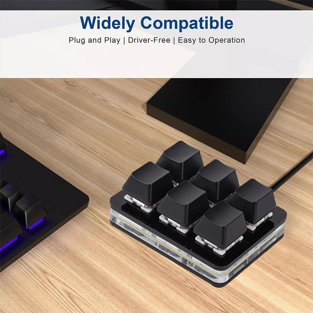 Mini teclado de 6 teclas bluet - Wireless Keyboard Mini avaliação e preço