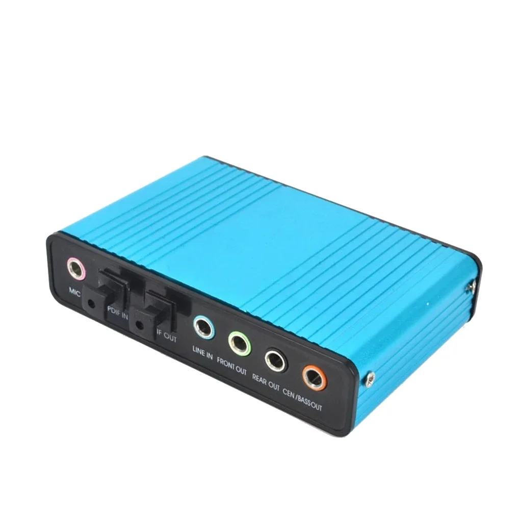 Placa de som usb 2.0, 6 canais - Usb Sound Card External avaliação e preço