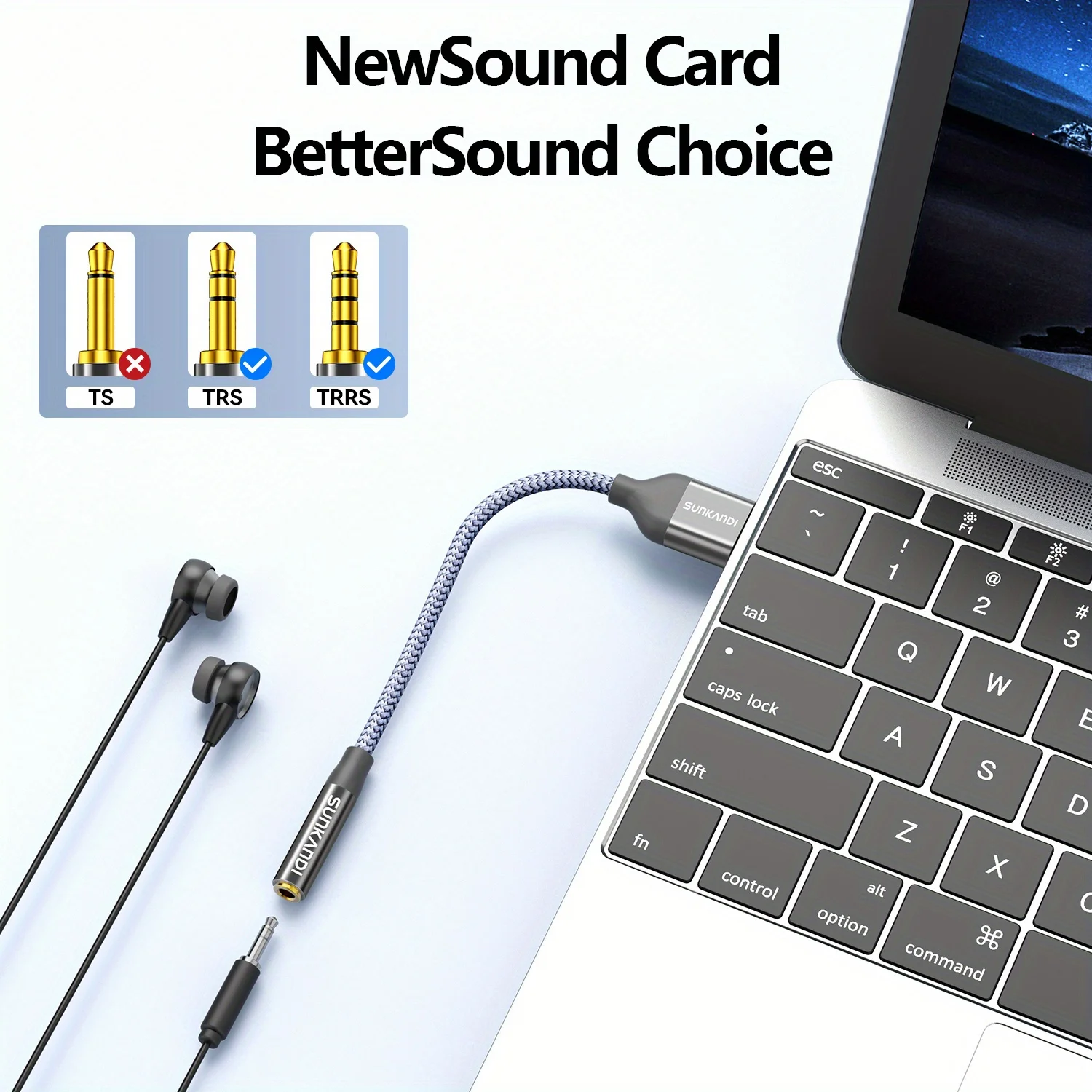 SUNKANDI Adaptador USB para co - Usb Sound Card External avaliação e preço