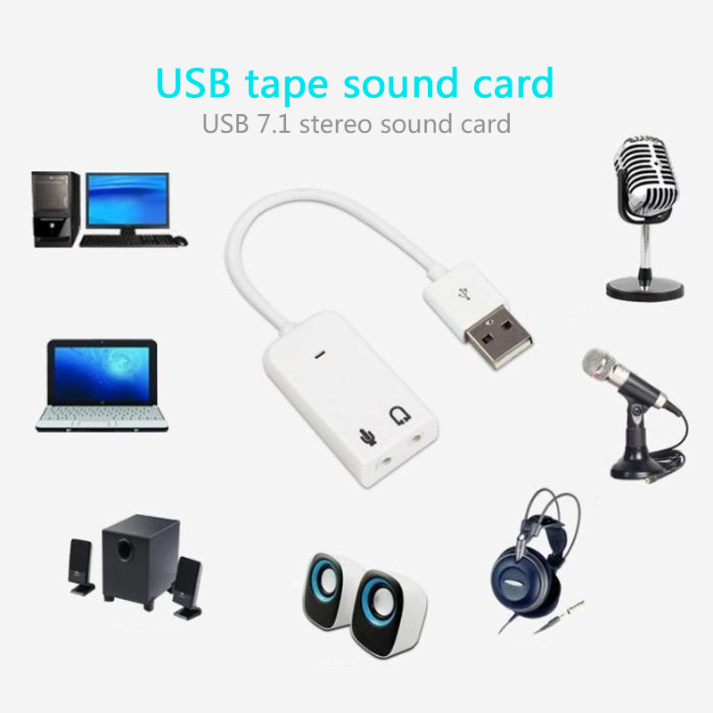 Adaptador audio da placa sadia - Usb Sound Card External avaliação e preço