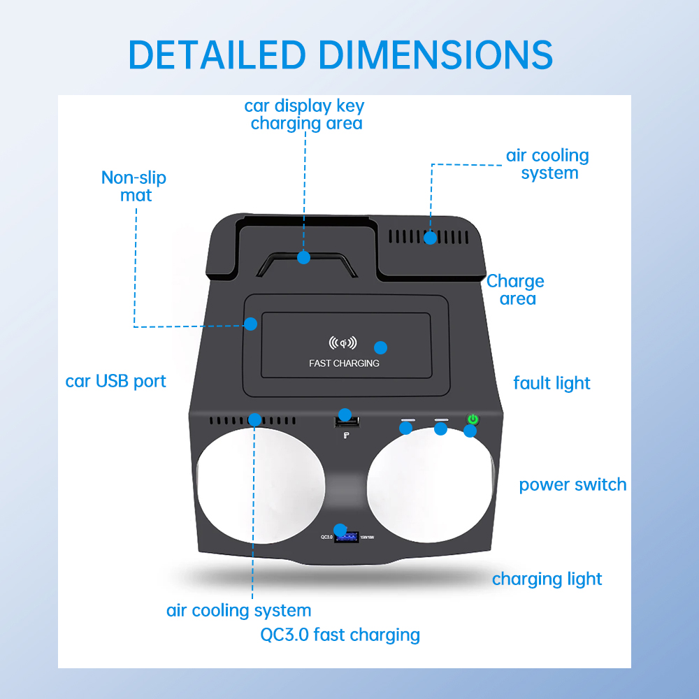 Carregador Sem Fio Qi de 15W p - Wireless Phone Charger Pad avaliação e preço